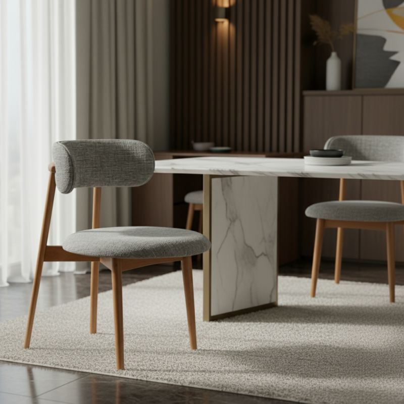 Elegância e Conforto em Madeira: A Cadeira Armona da Tolle Móveis