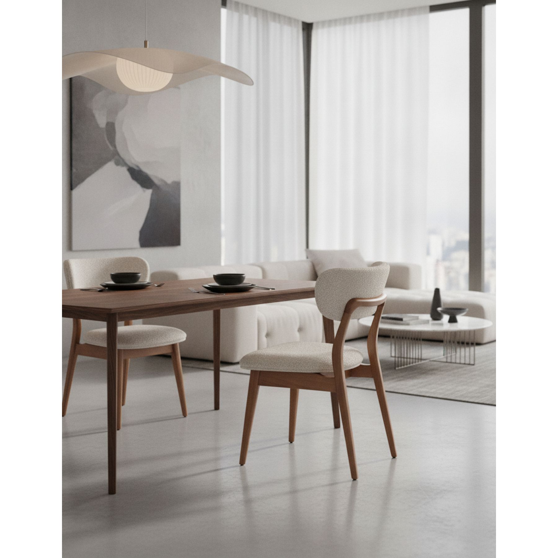Cadeira Carmel: Design Elegante e Conforto em Madeira Natural