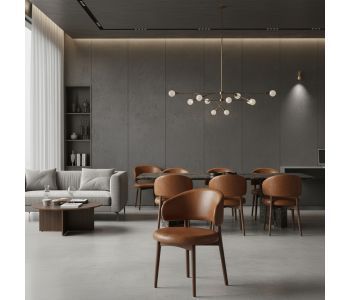 Cadeira Tina Madeira: A Sofisticação Natural que Eleva seu Espaço com Conforto e Design Atemporal