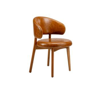 Cadeira Tina Madeira TN-102: Elegância Natural e Conforto para Ambientes de Alto Padrão