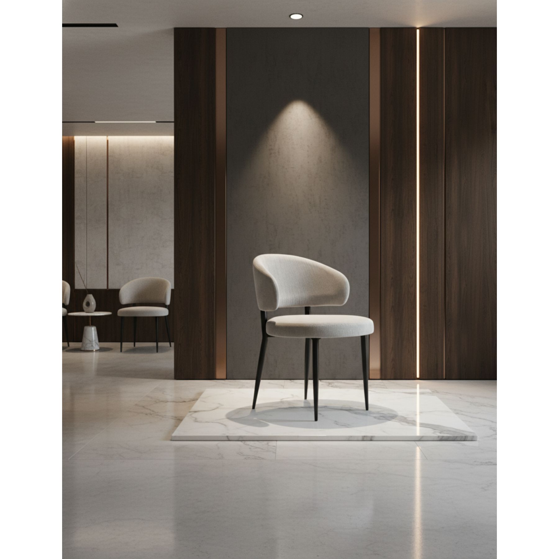 CADEIRA TINA  A&Ccedil;O CARBONO