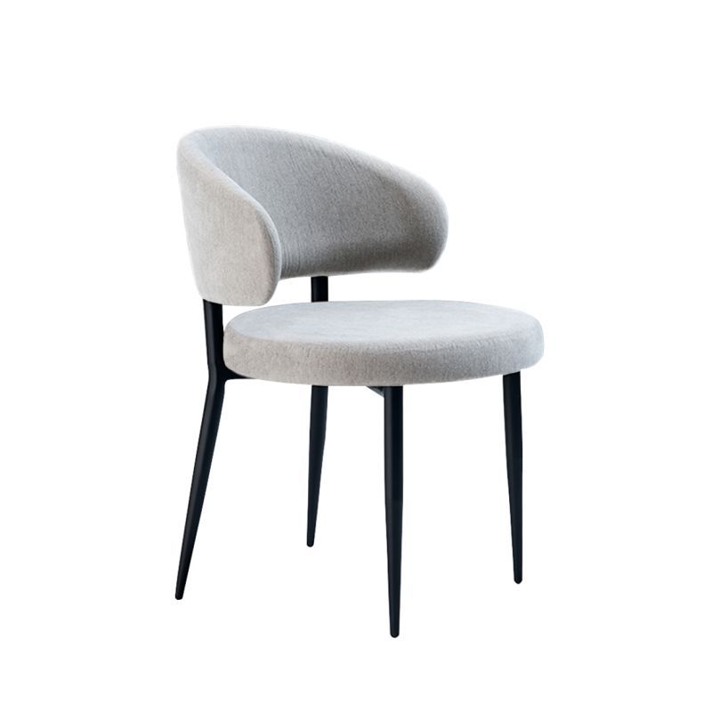 Cadeira Tina Aço Carbono TN-101: Sofisticação e Conforto em Design Orgânico para Ambientes de Alto Padrão