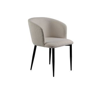 Cadeira Amalfi em Aço Carbono: Elegância e Conforto para Ambientes de Alto Padrão