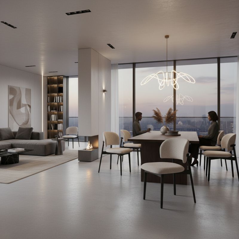 Cadeira Jerí: A Elegância Orgânica para Ambientes de Alto Padrão