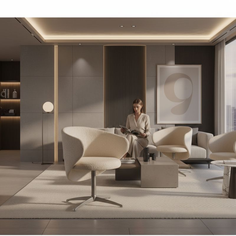 Cadeira Malca em Alumínio: Sofisticação e Conforto para Ambientes de Alto Padrão