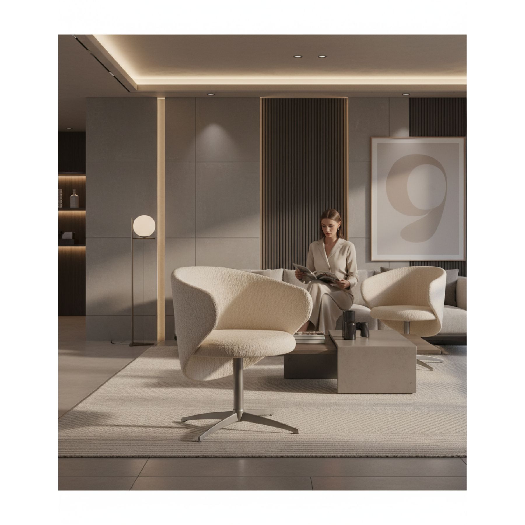 CADEIRA MALCA ALUM&Iacute;NIO FIXA OU GIRAT&Oacute;RIA