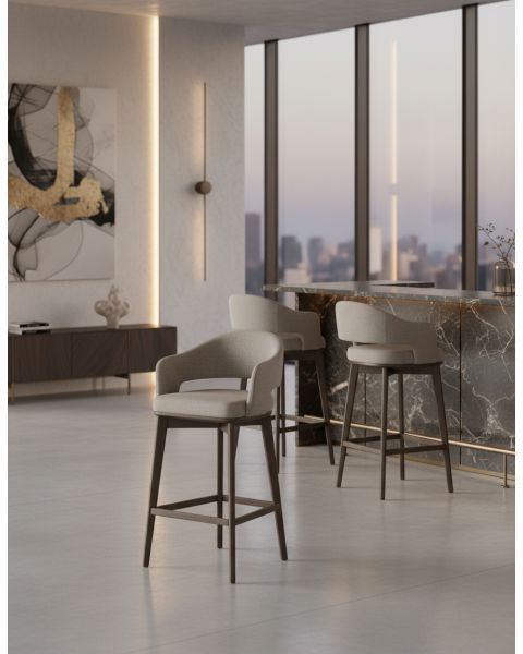 BANQUETA NANDA MADEIRA FIXA OU GIRAT&Oacute;RIA