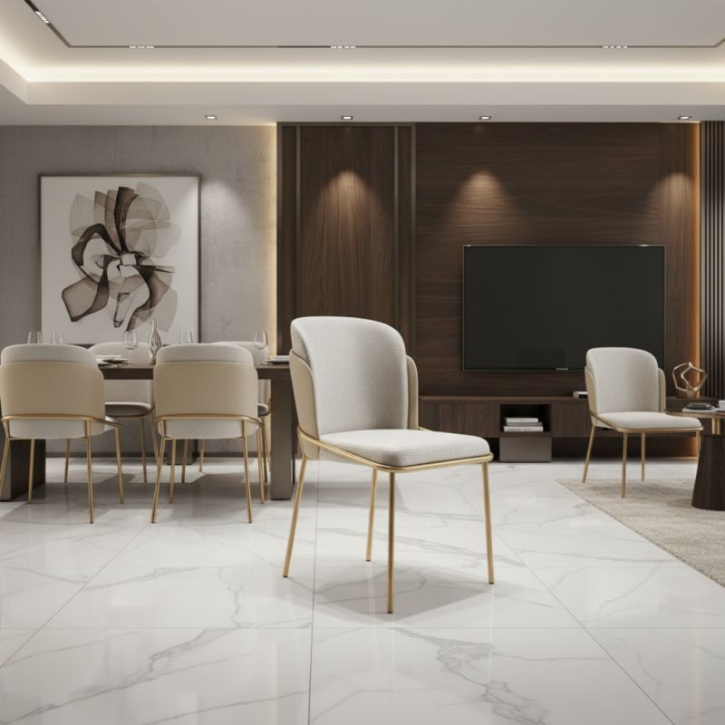 Cadeira de Jantar Galli Aço Carbono GA-101: Elegância e Conforto para Ambientes Sofisticados