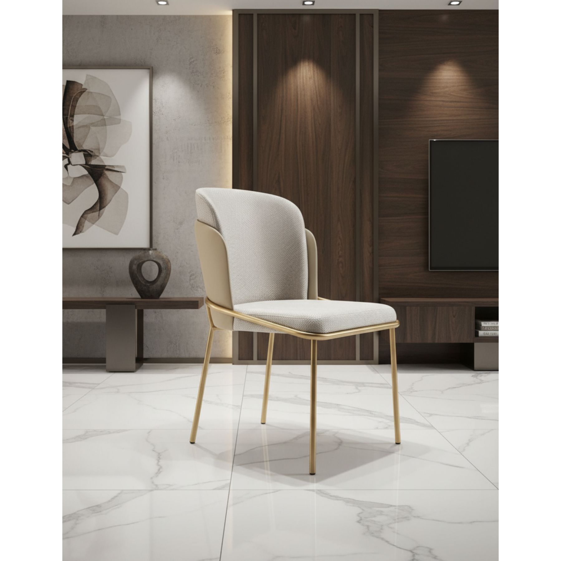 CADEIRA DE JANTAR GALLI A&Ccedil;O CARBONO