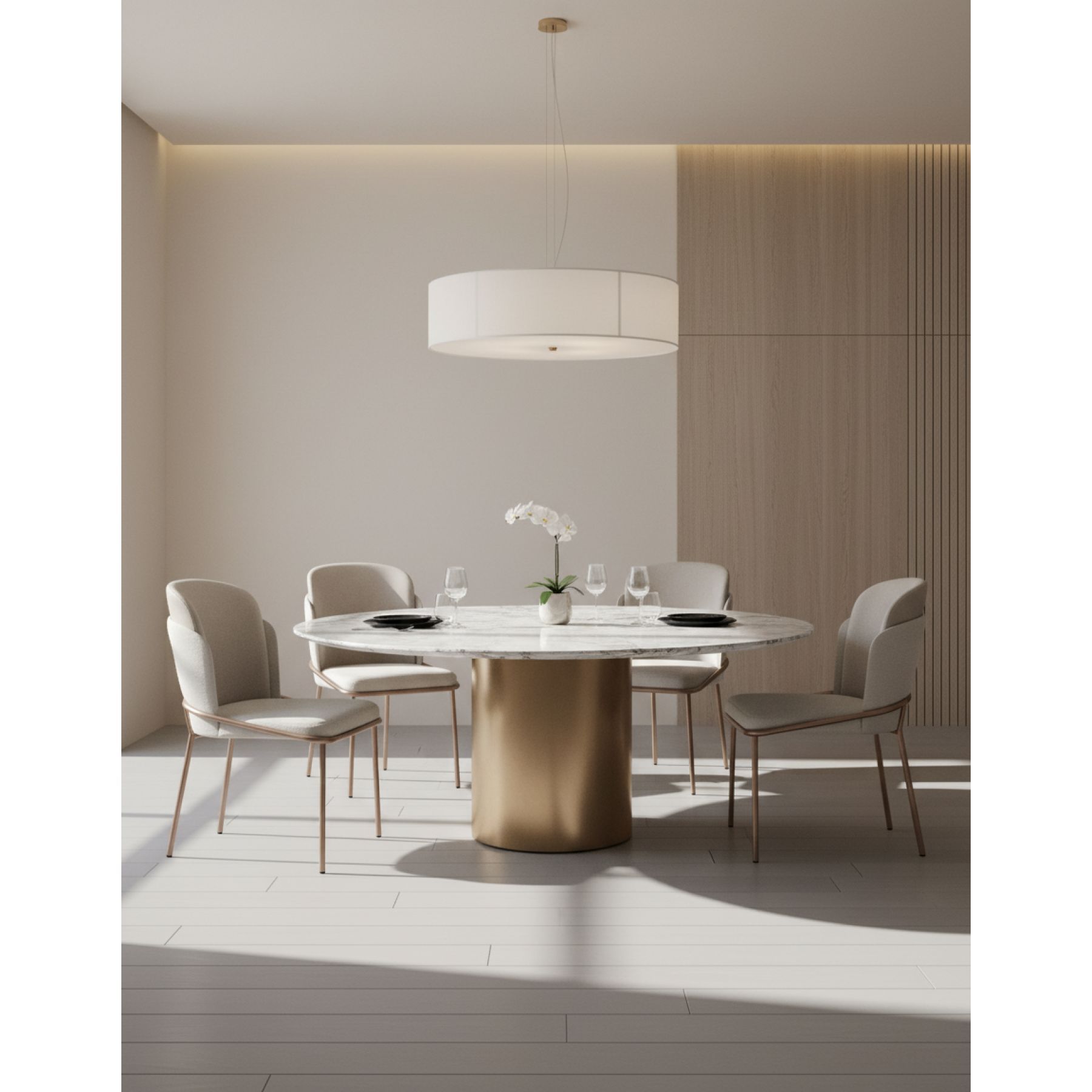 Cadeira Galli: Design em A&ccedil;o Carbono para Jantar Sofisticado