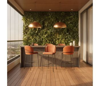 Elegância em Aço Carbono: A Banqueta que Transforma Ambientes e Vidas