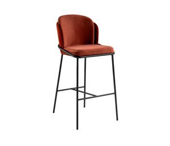 Banqueta Galli em Aço Carbono: Sofisticação e Conforto para Ambientes de Alto Padrão
