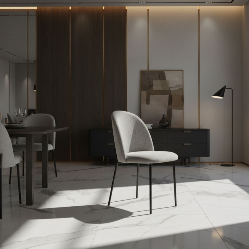 Cadeira de Jantar Steel Aço Carbono: Elegância e Conforto para Ambientes Sofisticados