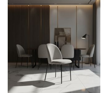 Cadeira Steel em Aço Carbono: Elegância e Conforto para Ambientes de Alto Padrão
