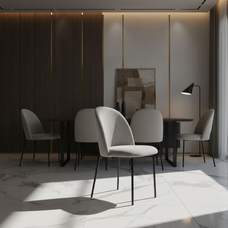 Cadeira Steel em Aço Carbono: Elegância e Conforto para Ambientes de Alto Padrão