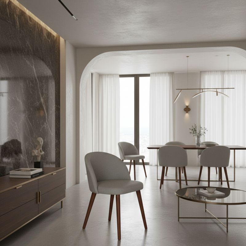 Cadeira de Jantar Bora Madeira BO-101: Sofisticação e Conforto em Cada Detalhe