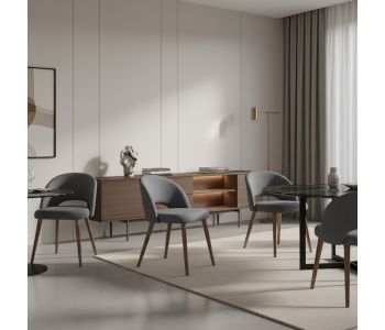 Cadeira Bora Open: O Toque de Luxo e Conforto Orgânico para Sua Sala de Jantar