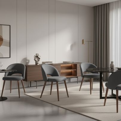 Cadeira Bora Open: O Toque de Luxo e Conforto Orgânico para Sua Sala de Jantar