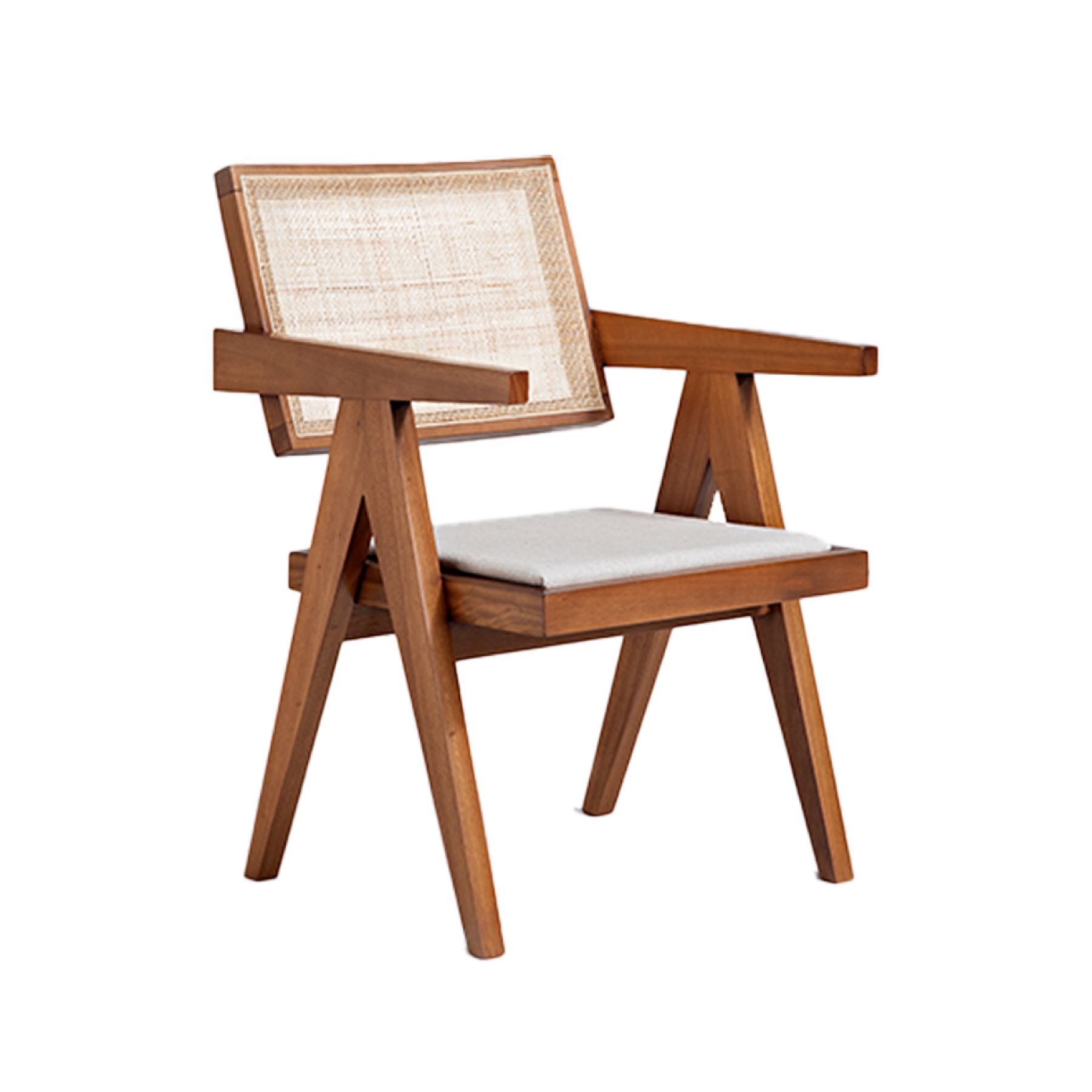 CADEIRA DE JANTAR PIERRE MADEIRA COM BRA&Ccedil;O