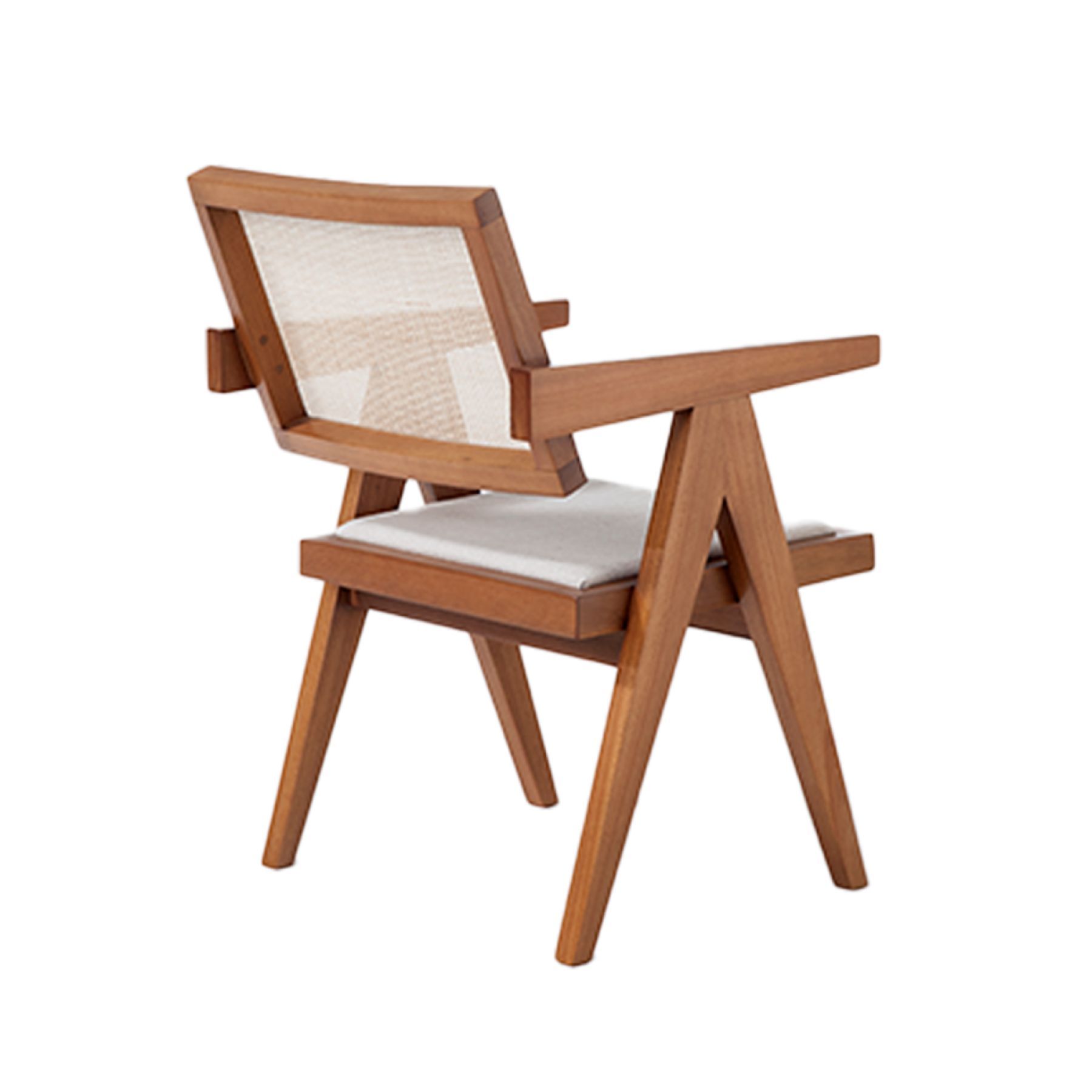 CADEIRA DE JANTAR PIERRE MADEIRA COM BRA&Ccedil;O