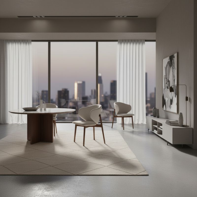 Cadeira Flora Madeira FR-101: A Elegância Orgânica para Ambientes Sofisticados