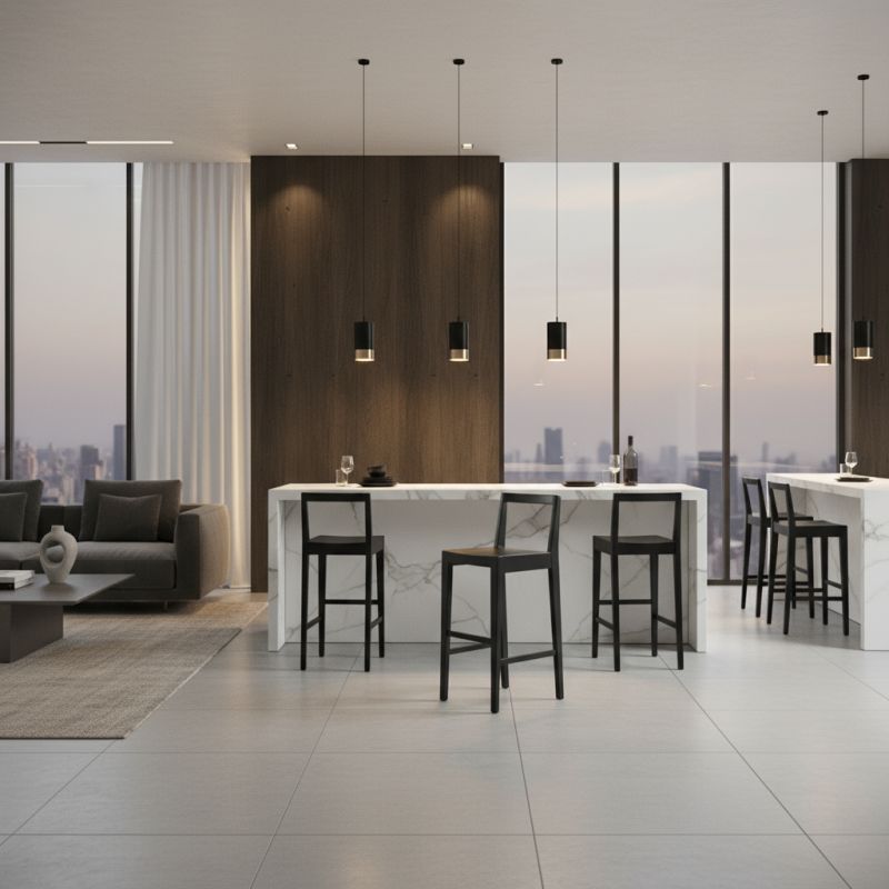 Banqueta Buena: Elegância Natural e Conforto para Ambientes de Alto Padrão