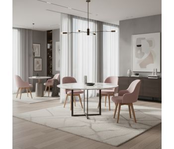 Cadeira Queen em Madeira Sustentável: Sofisticação e Conforto para Ambientes de Alto Padrão