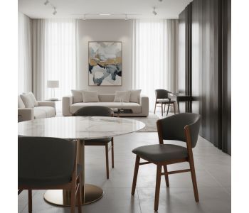 Cadeira Malé Madeira da Tolle Móveis: Elegância Natural e Conforto para Ambientes de Alto Padrão