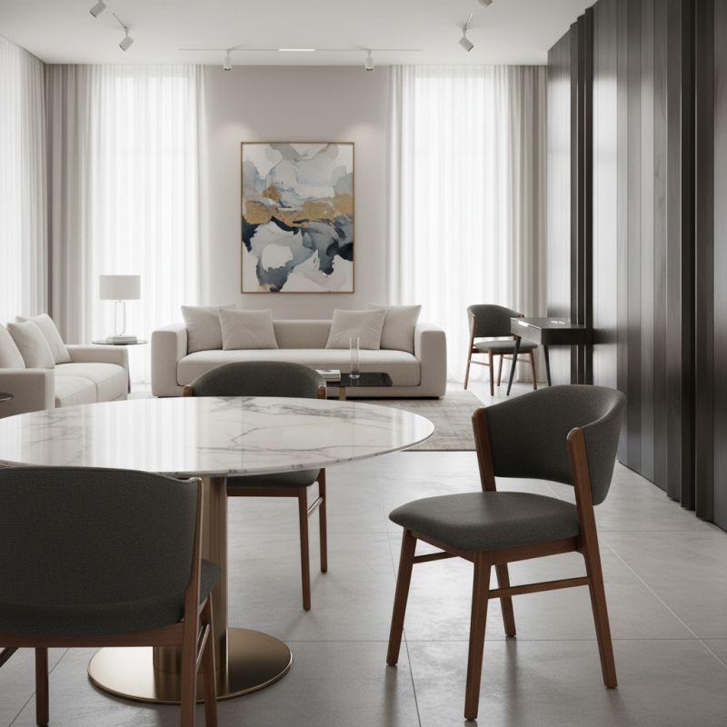 Cadeira Malé Madeira da Tolle Móveis: Elegância Natural e Conforto para Ambientes de Alto Padrão