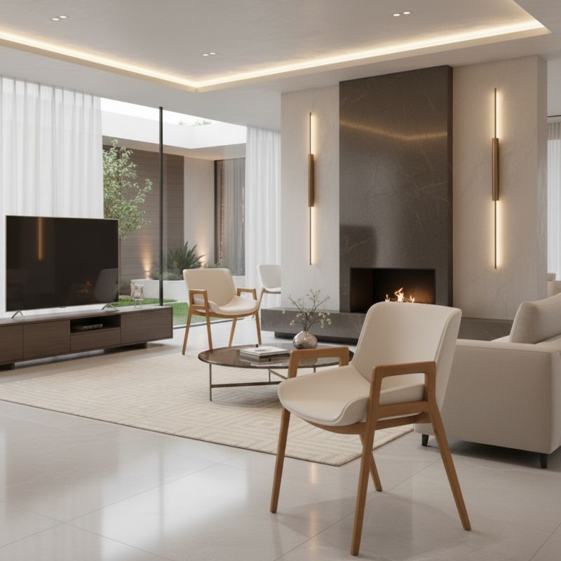 Cadeira Gris Madeira: Conforto e Elegância Natural para Ambientes de Alto Padrão