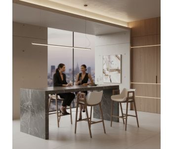 Banqueta Gris Madeira: Sofisticação e Conforto em Móveis de Luxo para Seu Espaço