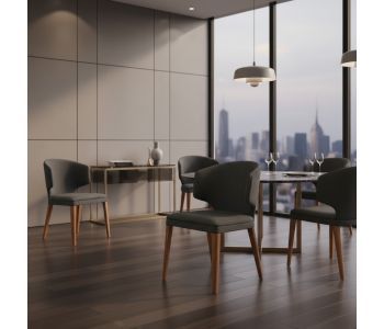 Cadeira Diva Madeira DV-100: Elegância Orgânica e Conforto Absoluto para Ambientes de Alto Padrão