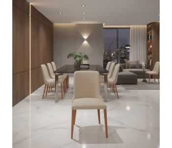 Cadeira Find Madeira FN-100: Elegância Natural e Conforto para Ambientes de Alto Padrão