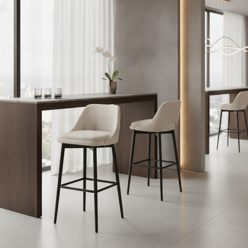 Banqueta Brasil: Sofisticação Natural para Ambientes de Alto Padrão