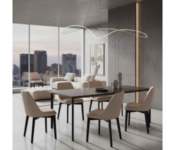 Cadeira Belle Madeira: Elegância Natural e Conforto para Ambientes de Alto Padrão