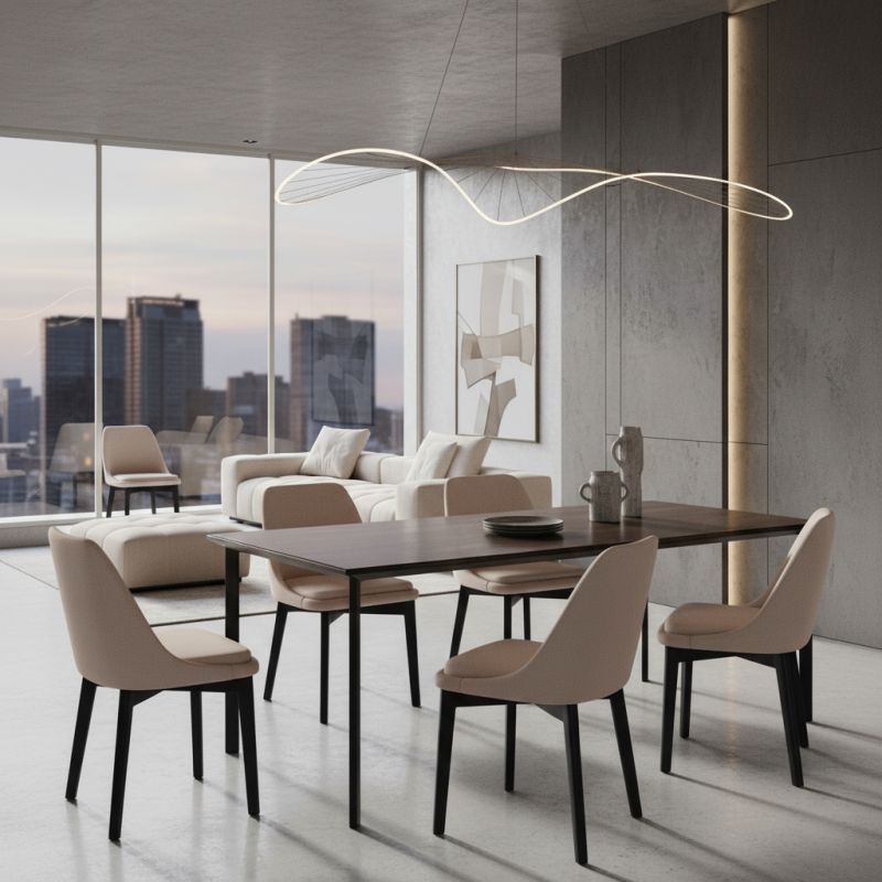 Cadeira Belle Madeira: Elegância Natural e Conforto para Ambientes de Alto Padrão