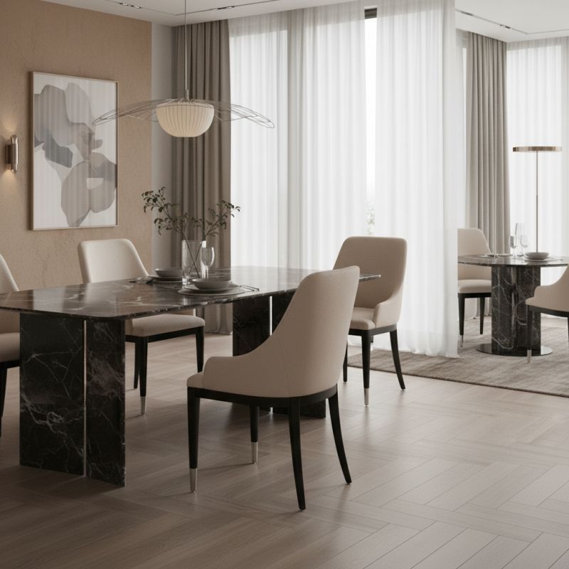 Cadeira Petros Madeira ROS-101: Elegância Orgânica e Conforto para Ambientes de Alto Padrão