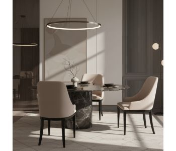 Cadeira Petros: A Harmonia do Design Orgânico em Madeira para Ambientes de Luxo