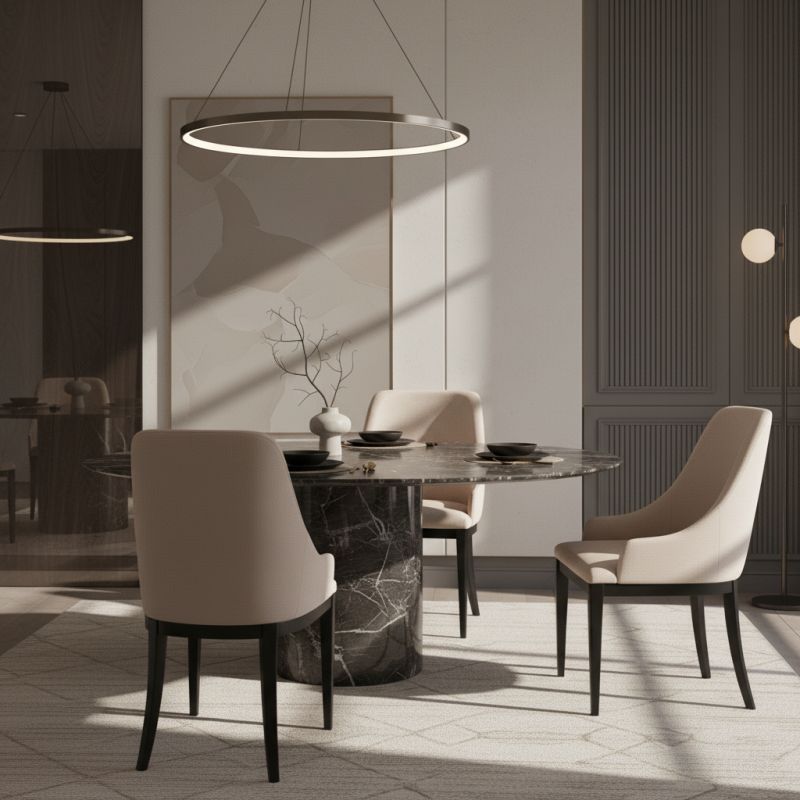 Cadeira Petros: A Harmonia do Design Orgânico em Madeira para Ambientes de Luxo
