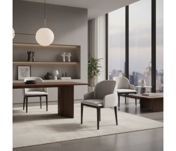 Cadeira Premiere Madeira: Conforto e Elegância em Design Orgânico para Ambientes de Alto Padrão