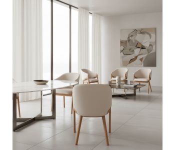 Cadeira Calêndula: A Elegância Orgânica em Madeira para Ambientes de Alto Padrão