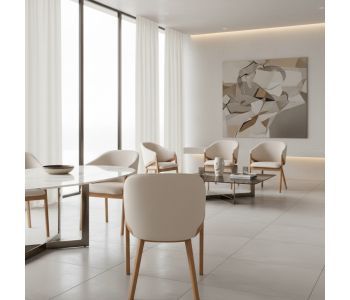 Cadeira Calêndula: Sofisticação Orgânica para Ambientes de Alto Padrão