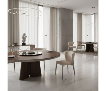 Cadeira Lótus Madeira LOT-101: Elegância Natural e Conforto para Ambientes de Alto Padrão