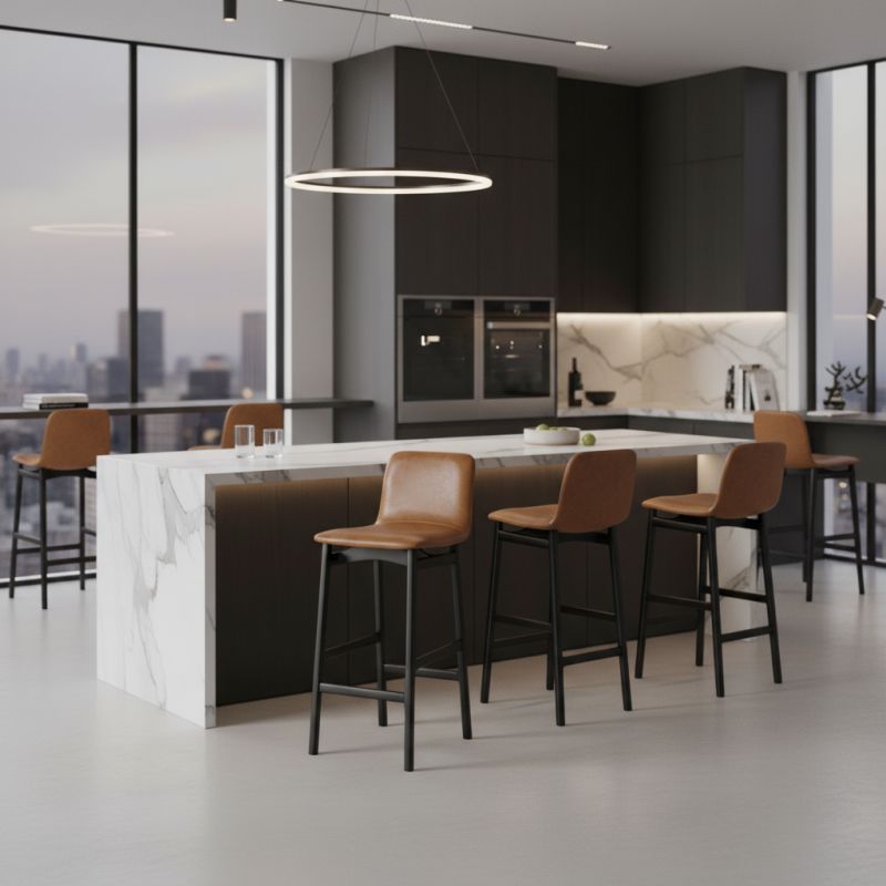 Banqueta Una Madeira: Sofisticação e Conforto para Ambientes Premium