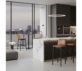 Banqueta Una Madeira: Design Orgânico e Conforto para Ambientes de Alto Padrão