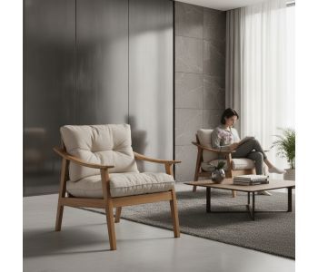 A Poltrona Olli: Sofisticação Orgânica para Ambientes Contemporâneos