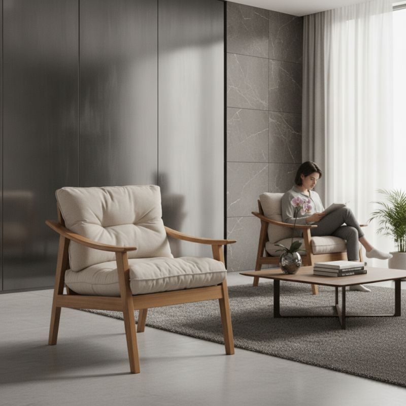 A Poltrona Olli: Sofisticação Orgânica para Ambientes Contemporâneos