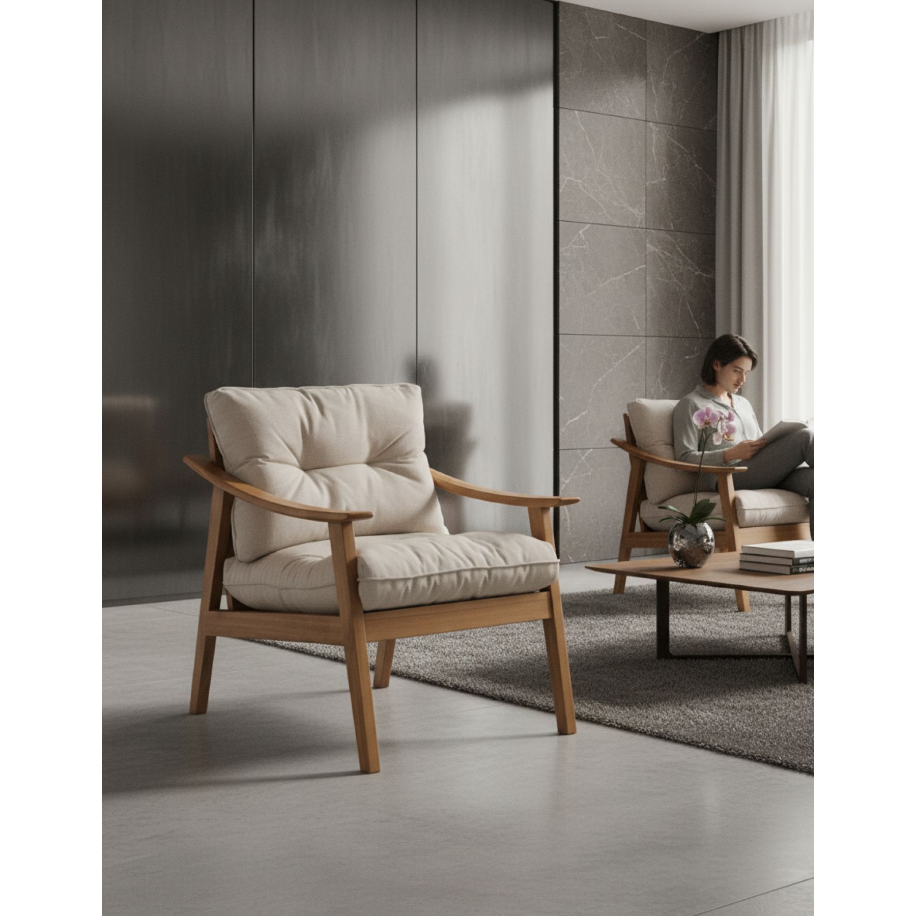 POLTRONA OLLI MADEIRA