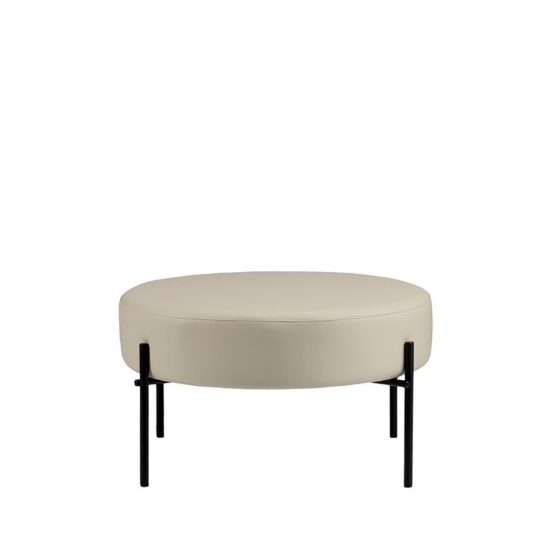 Puff Gio Aço Carbono: Elegância e Conforto para Ambientes de Alto Padrão