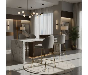 Banqueta Gal em Aço Carbono: Elegância e Conforto para Ambientes de Alto Padrão